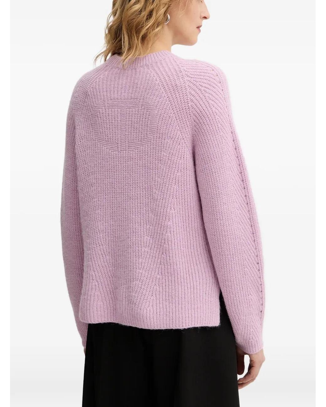 Twinset Pink Ribbed Sweater