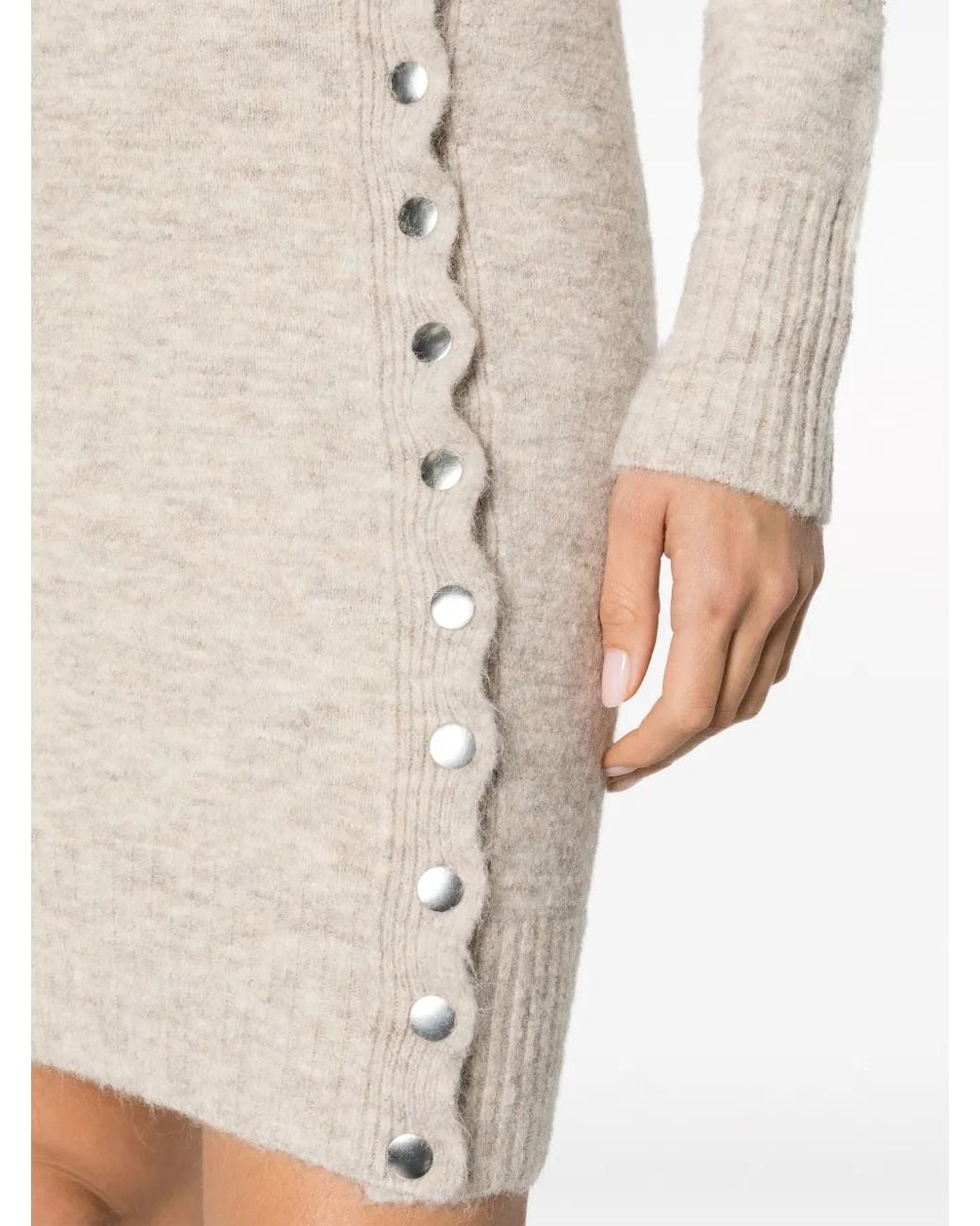 Isabel Marant White Navy Knit Dress