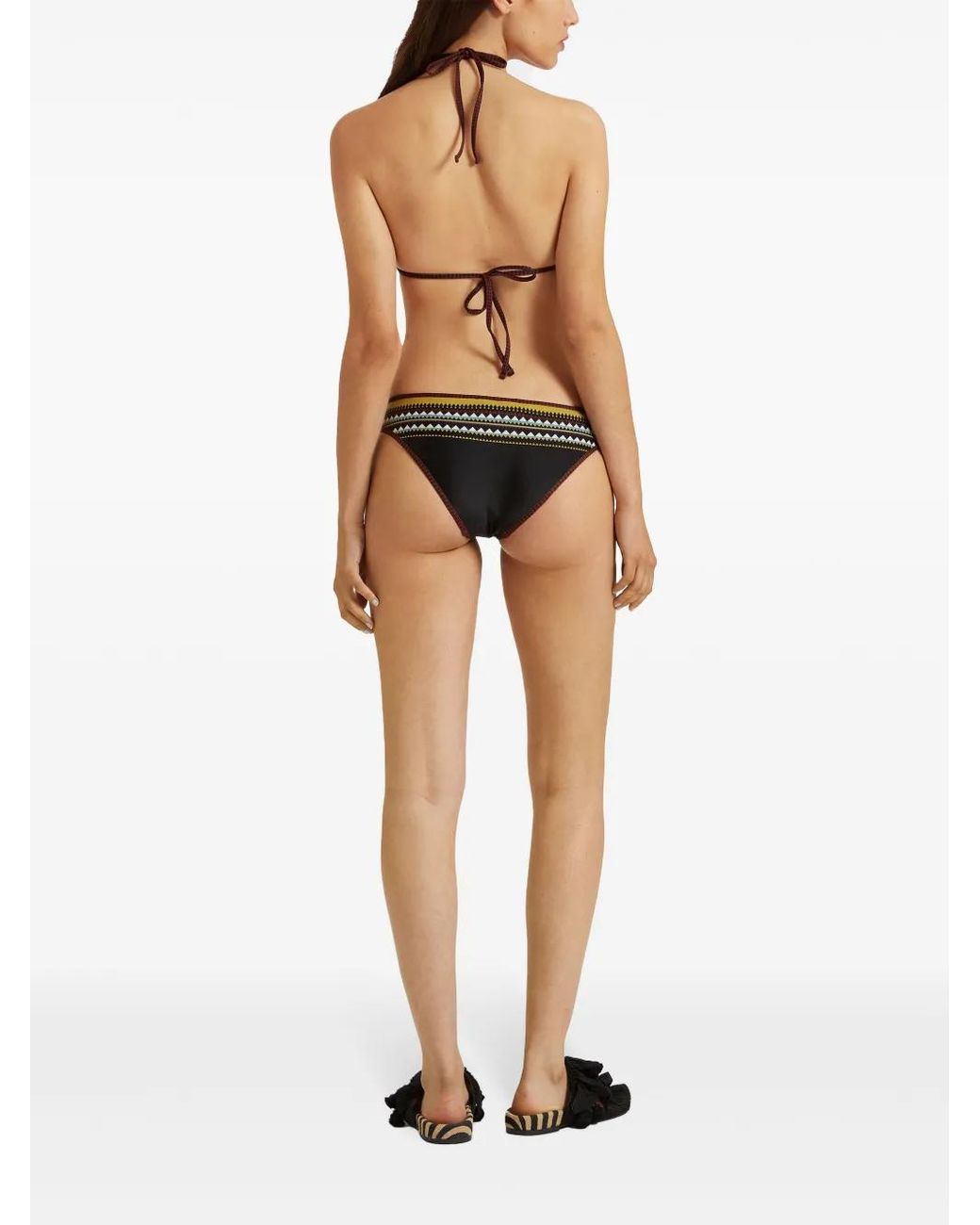 LaDoubleJ Black Triangle Bikini Top