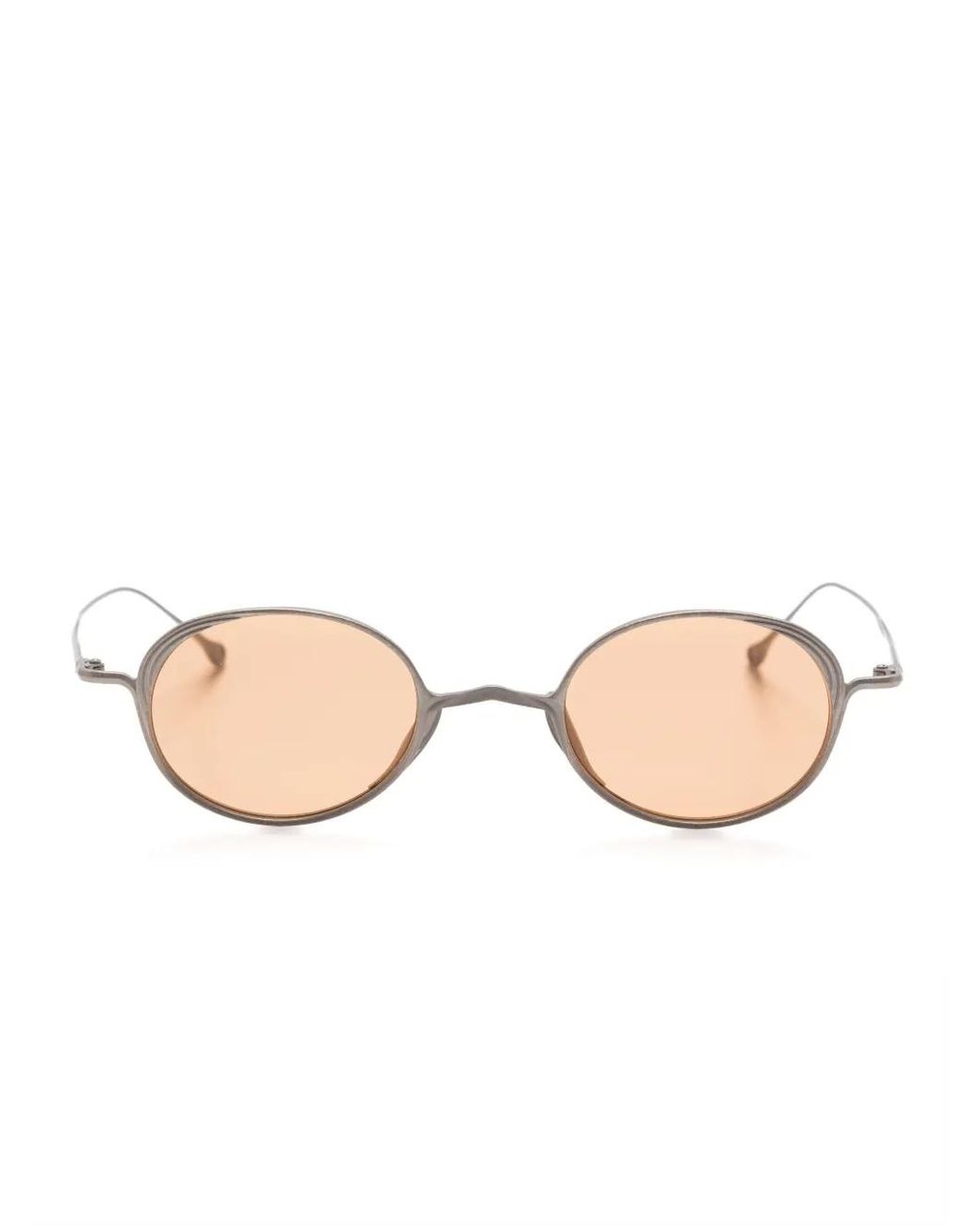Rigards Pink Oval-Frame Sunglasses