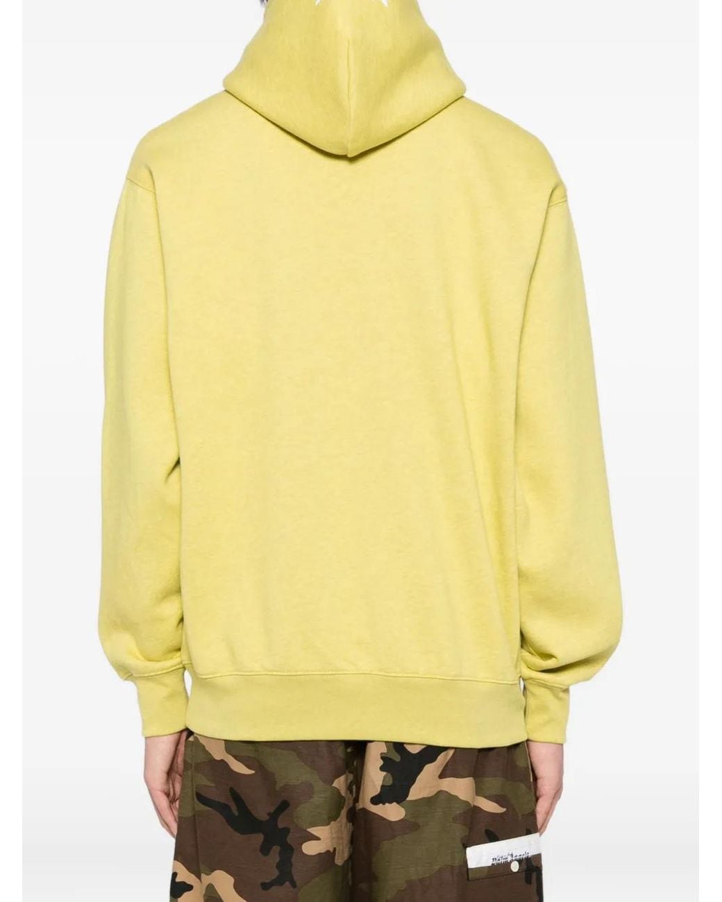 Aape By A Bathing Ape Yellow Logo-Patch Hoodie for men
