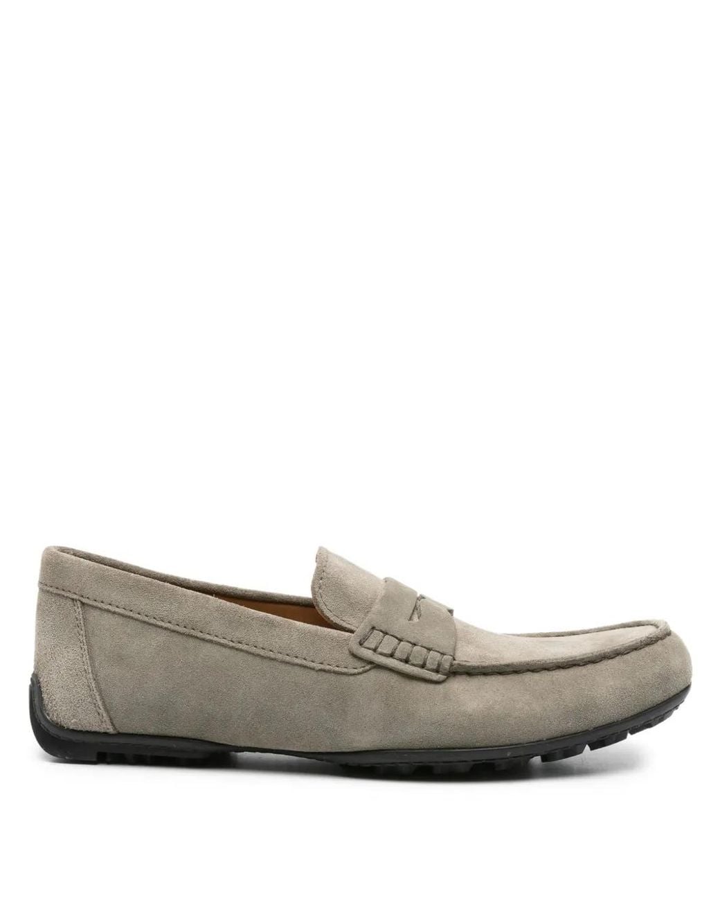 Geox Gray Kosmopolis Suede Loafers for men