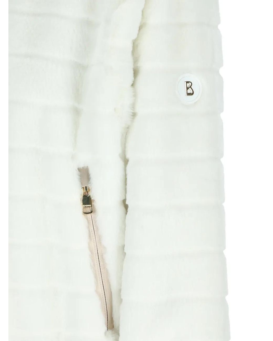 Bogner White Valesca Faux-Fur Jacket