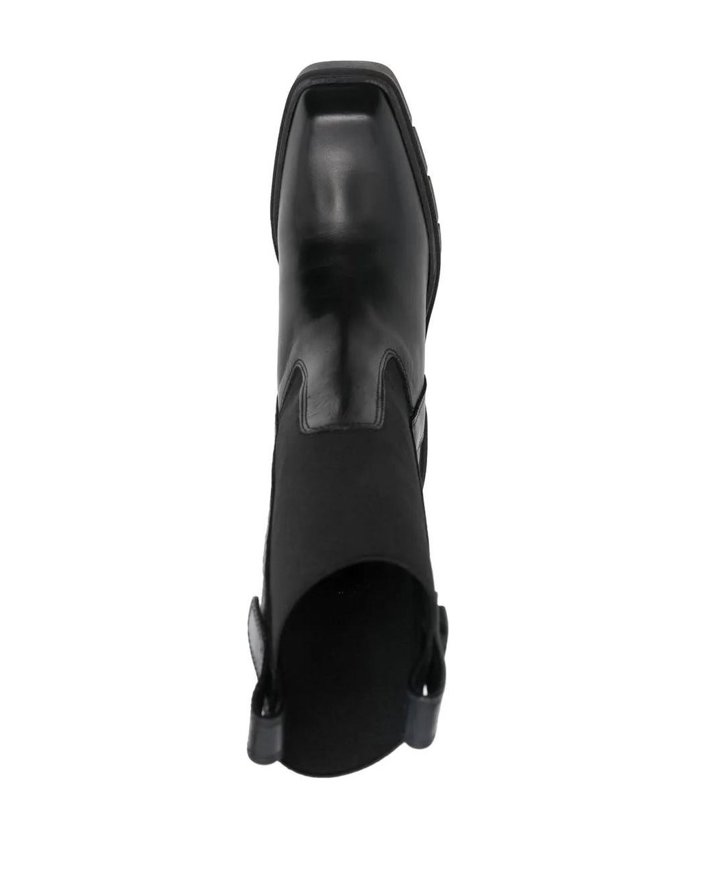 Furla Black Ridged 95Mm Block-Heel Boots