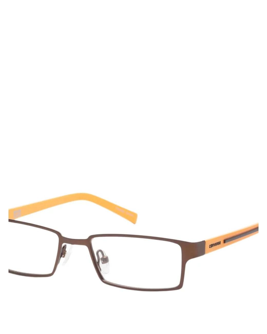 Converse White Rectangle-Frame Glasses