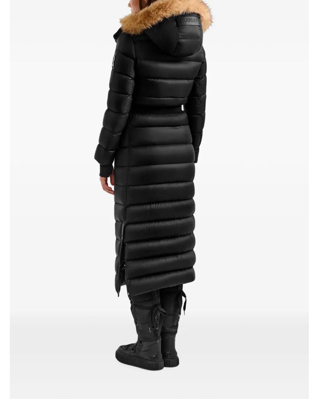 Rudsak Black Lilith Belted Down Coat