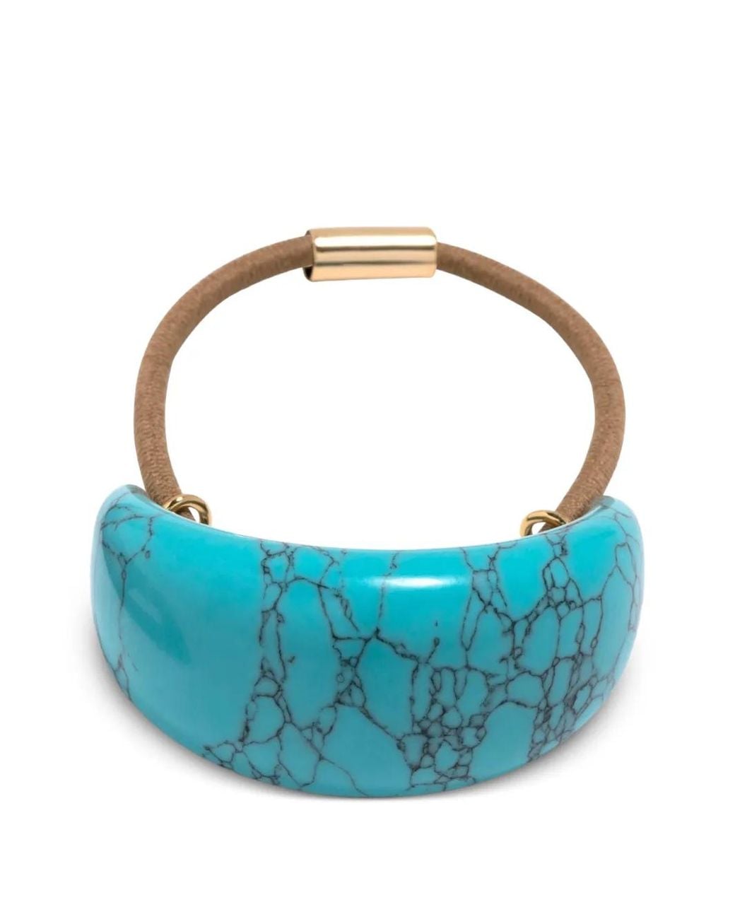 Jennifer Behr Blue Winona Marble-Effect Hair Tie