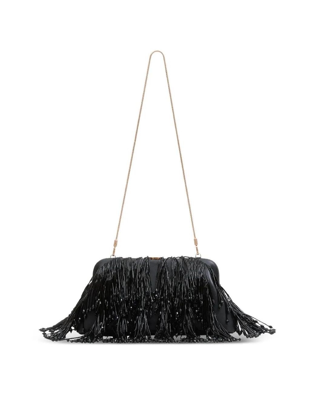 Jonathan Simkhai Black Pia Bead-Embellished Clutch Bag