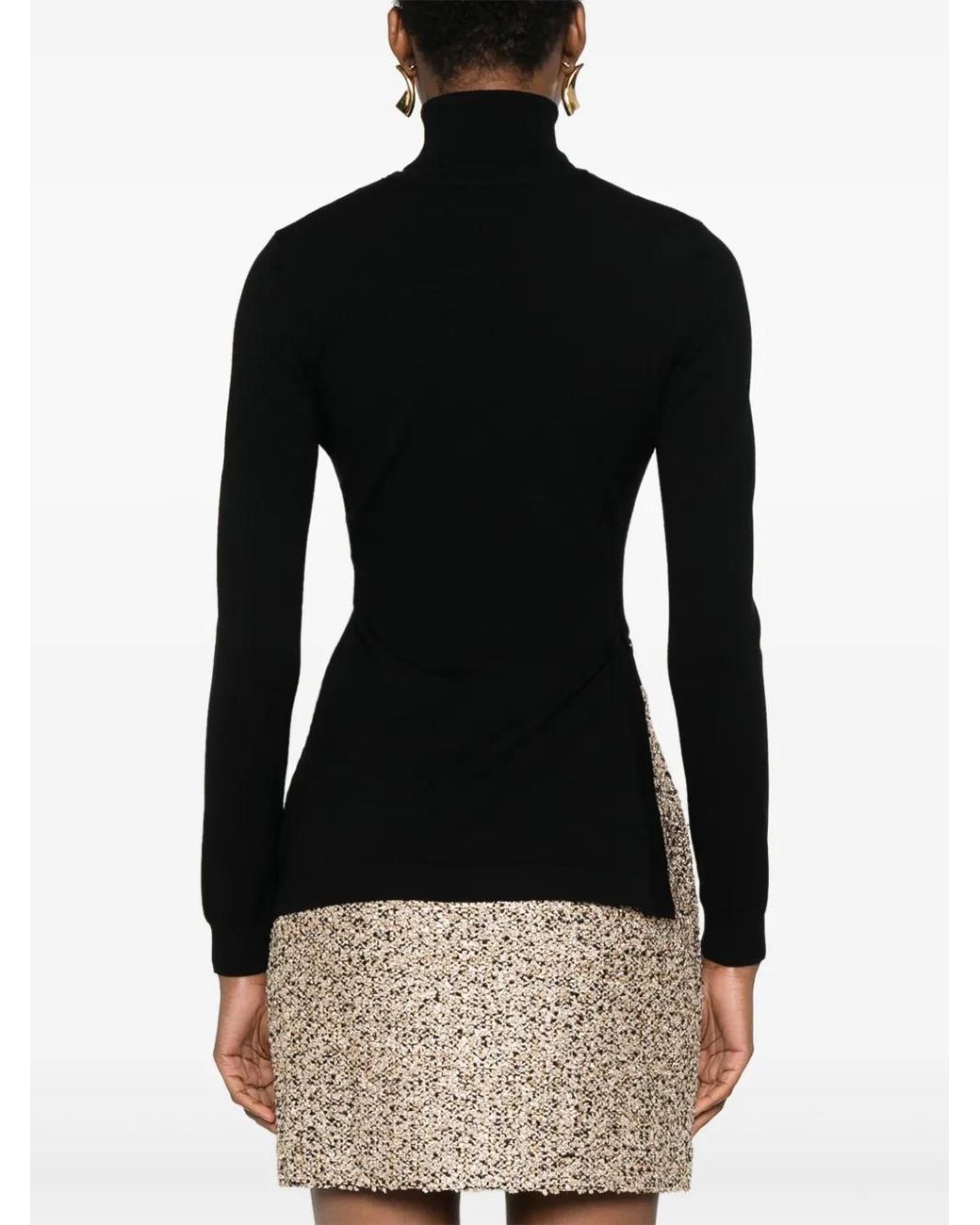 Elisabetta Franchi Black Turtlenecks