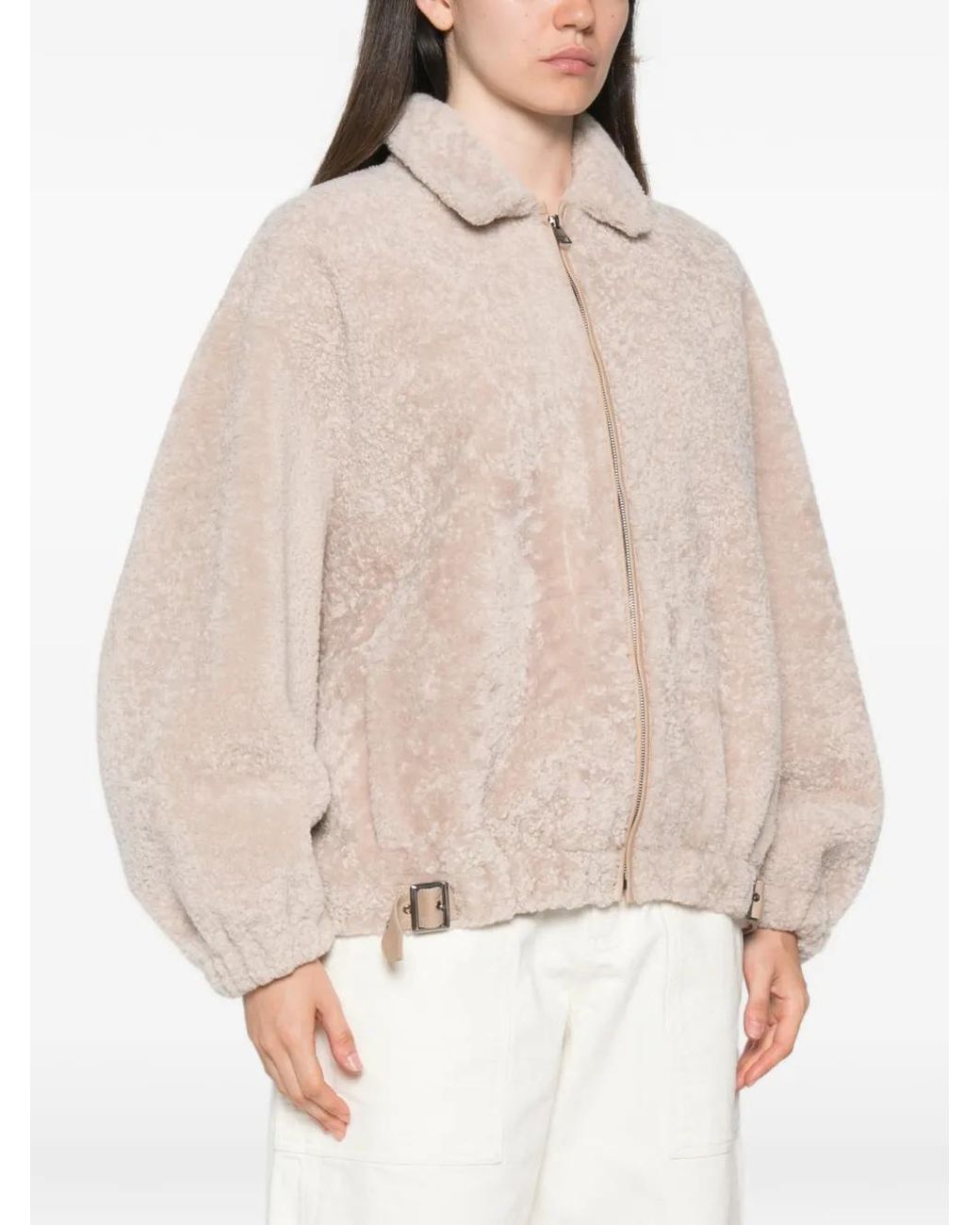 Simonetta Ravizza Natural Buckle-Detail Jacket