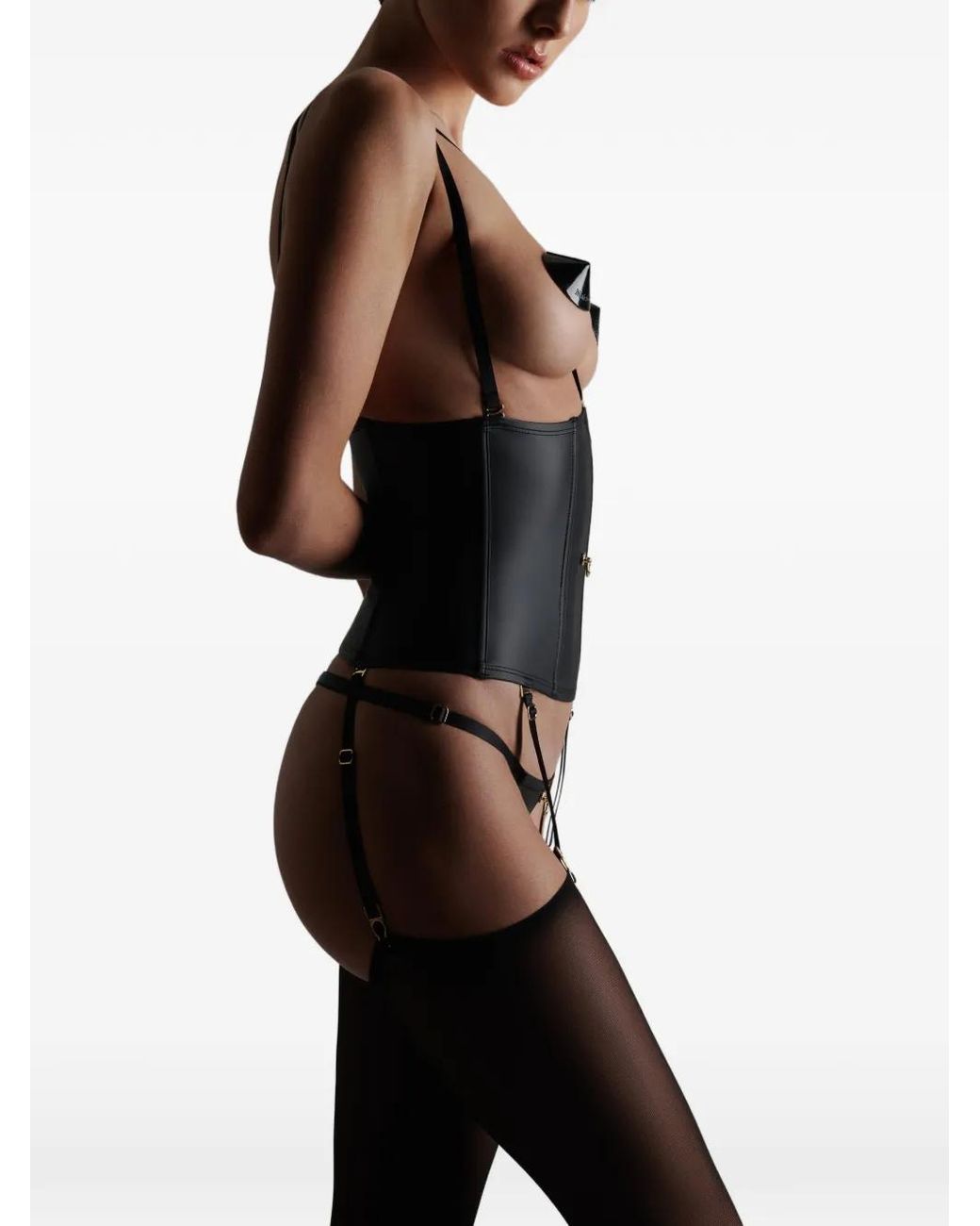 Maison Close Black Chambre Noire Porte-Jarretelles Corset