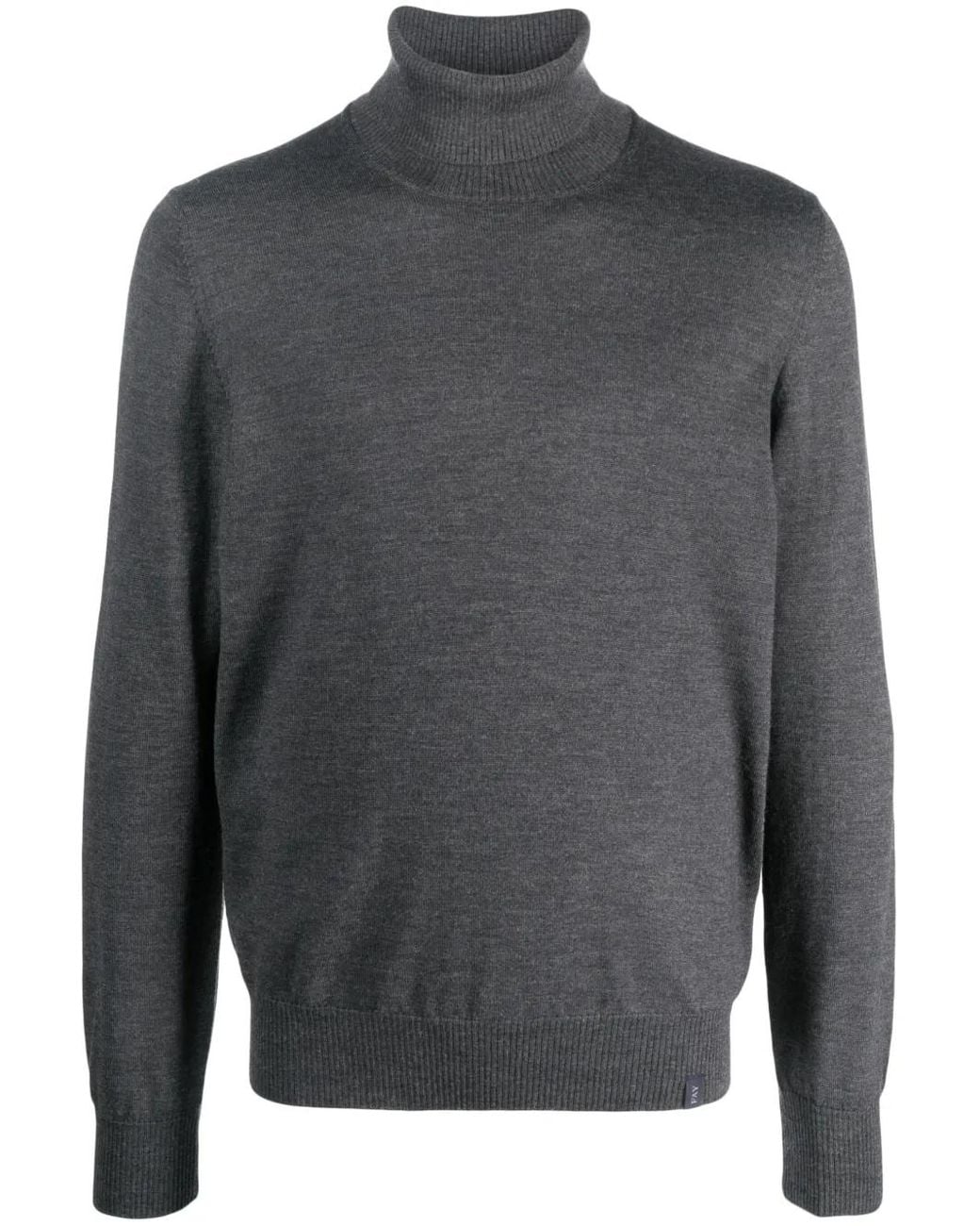 Fay Gray Roll-Neck Wool Jumper for men