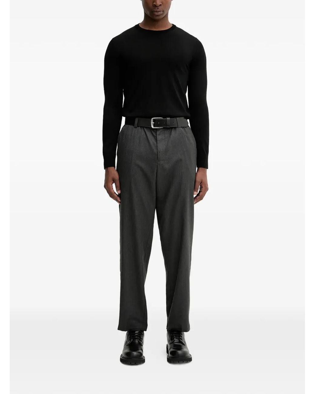 Barena Black Pull À Col Rond for men