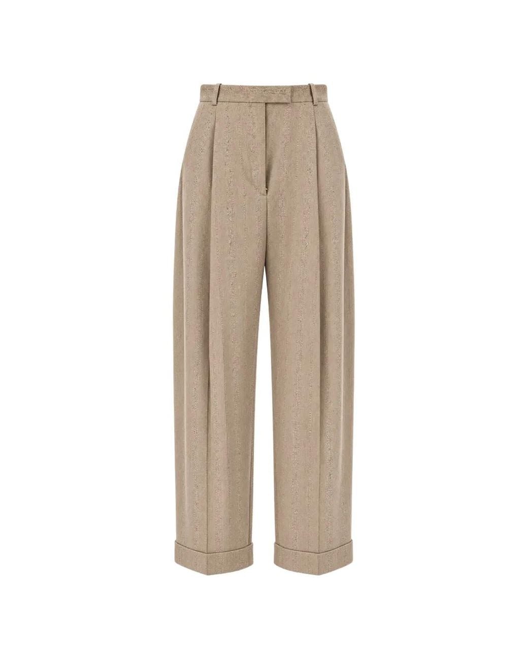 HUGO Natural Tornara Relaxed-Fit Trousers