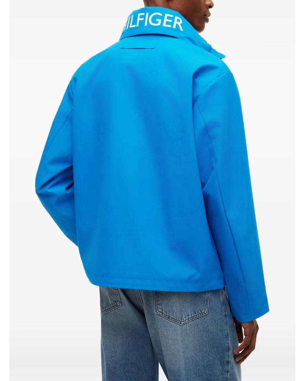 Tommy Hilfiger Blue Veste À Logo Imprimé for men