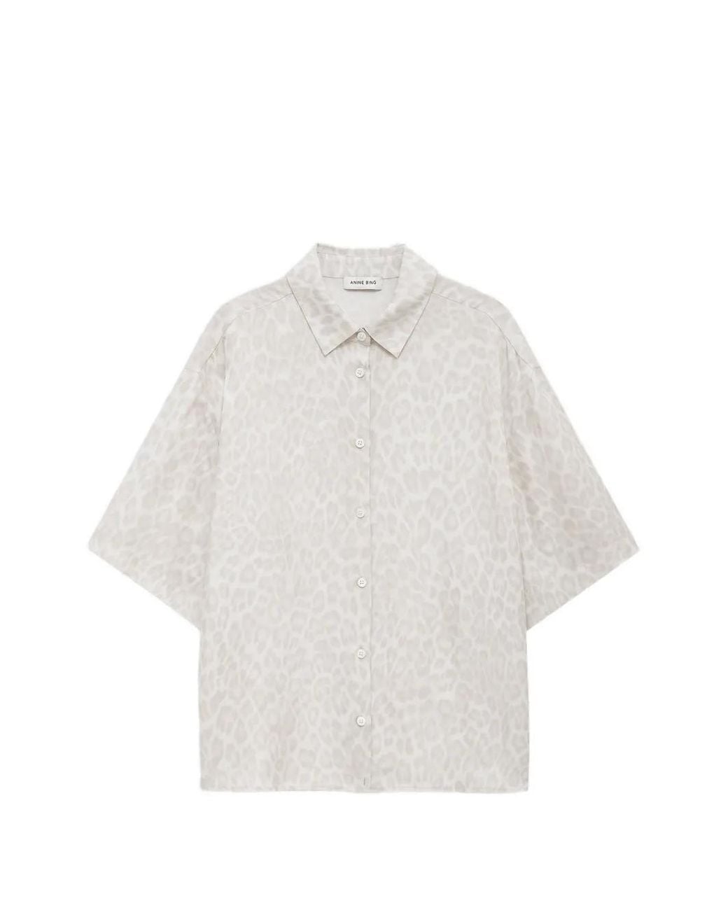 Anine Bing White Coco Shirt