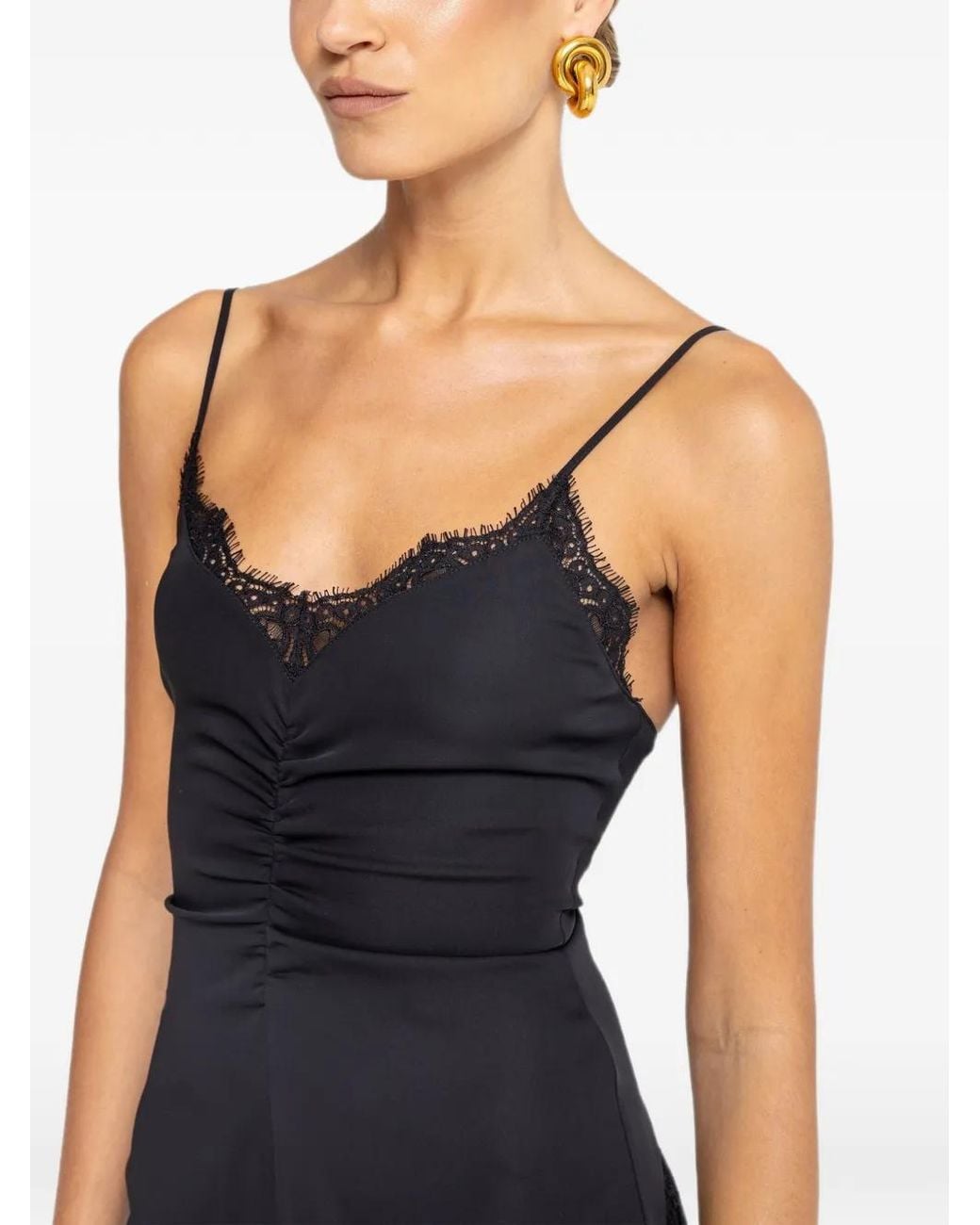 Nissa Black Backless Mini Dress