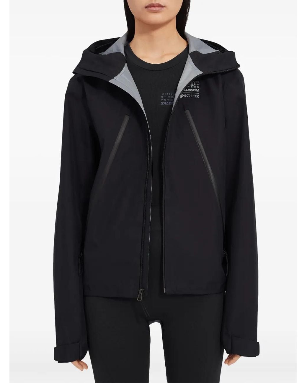 MM6 MAISON MARGIELA X SALOMON Black X Salomon Gore-Tex Hooded Windbreaker