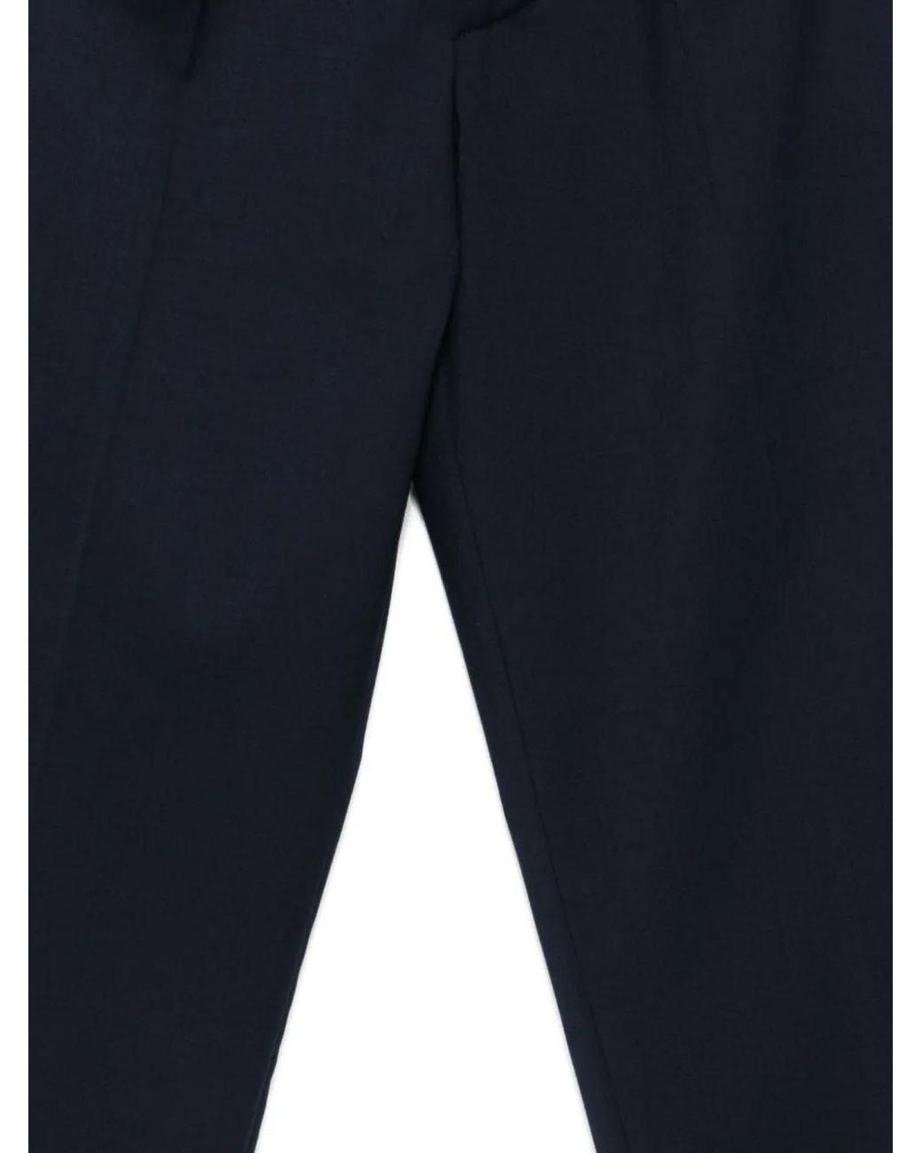 Amaranto Blue Pleated Trousers for men
