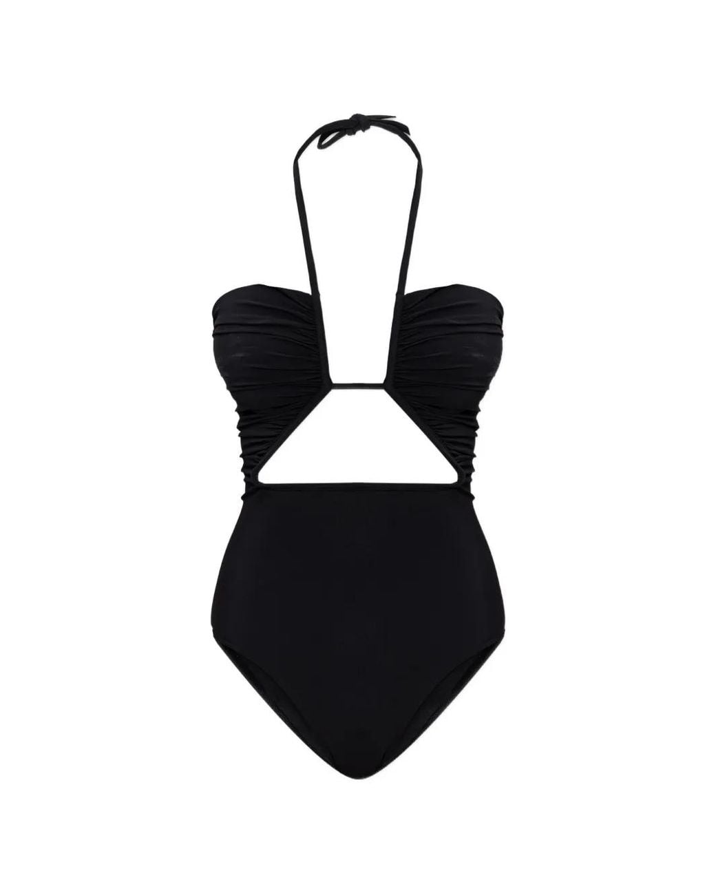 Rick Owens Black Halter Prong Bather