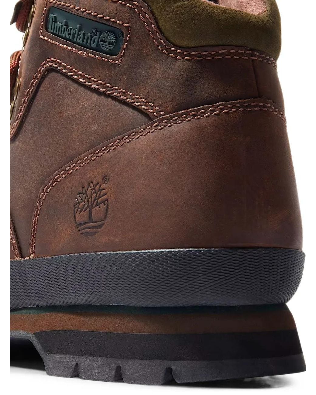 Timberland Brown Euro Hiker Lace-Up Boots for men