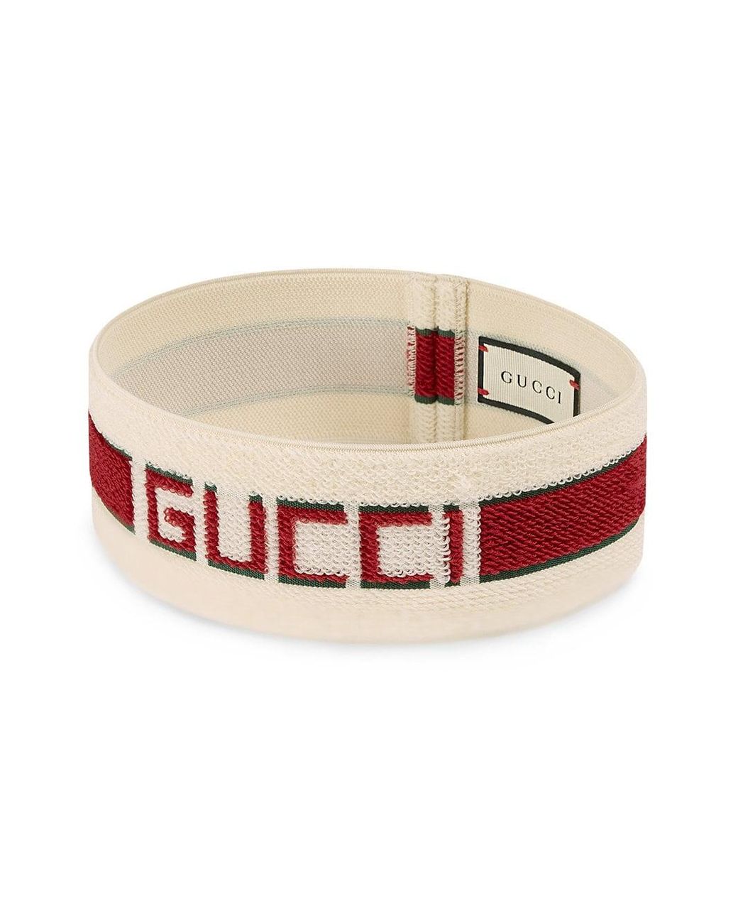 Gucci Elastische Hoofdband Met -strepen in het Wit | Lyst NL