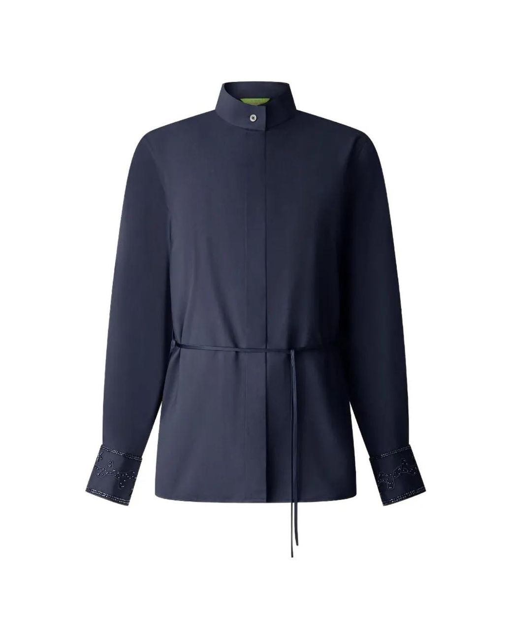 Shanghai Tang Blue Silk Blouse