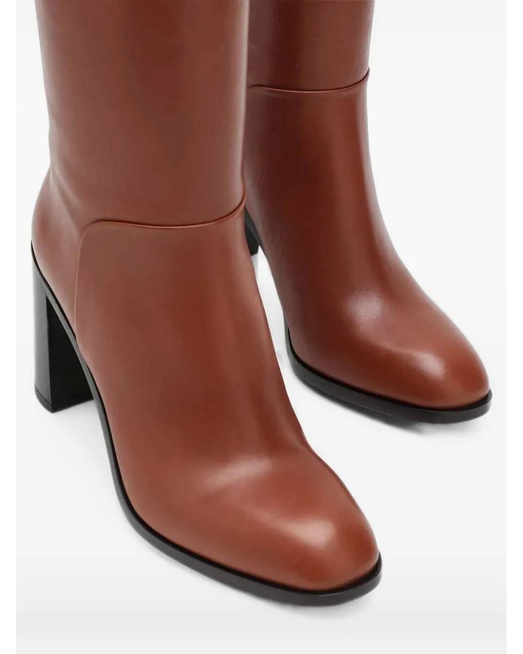 Sartore Brown Sr3047 Knee-High Leather Boots