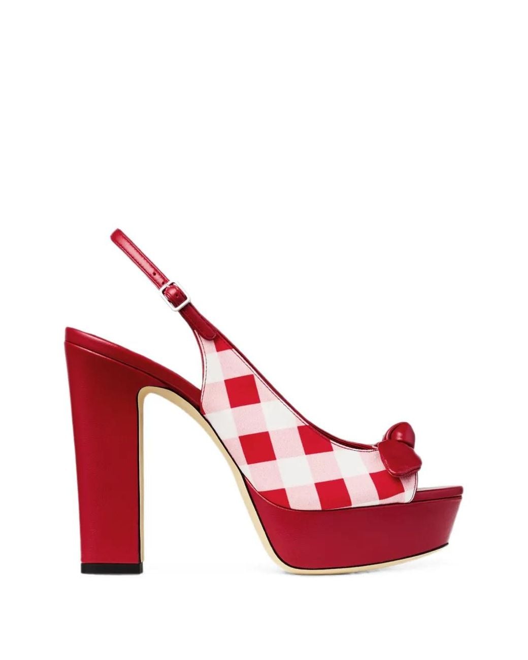 Jimmy Choo Red Ziva 120 Sandals