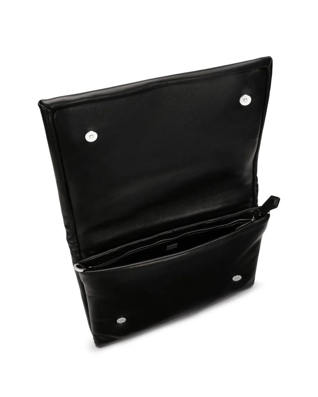 Dolce & Gabbana Black Logo-Print Clutch Bag for men