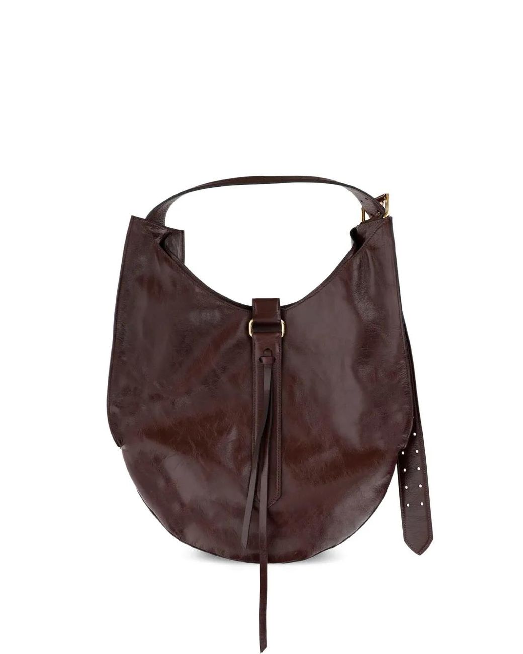 RADICA STUDIO Brown Sunset Leather Shoulder Bag