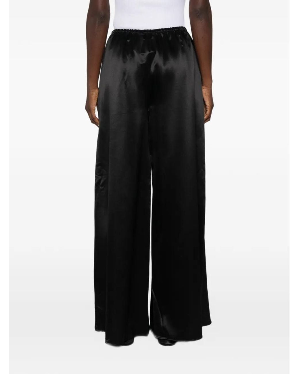 Viktoria Chan Black Lyra Wide-Leg Trousers