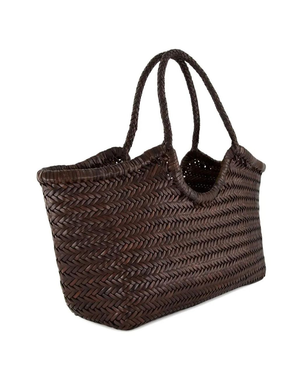 Dragon Diffusion Herringbone Leather Tote Bag in Brown | Lyst UK