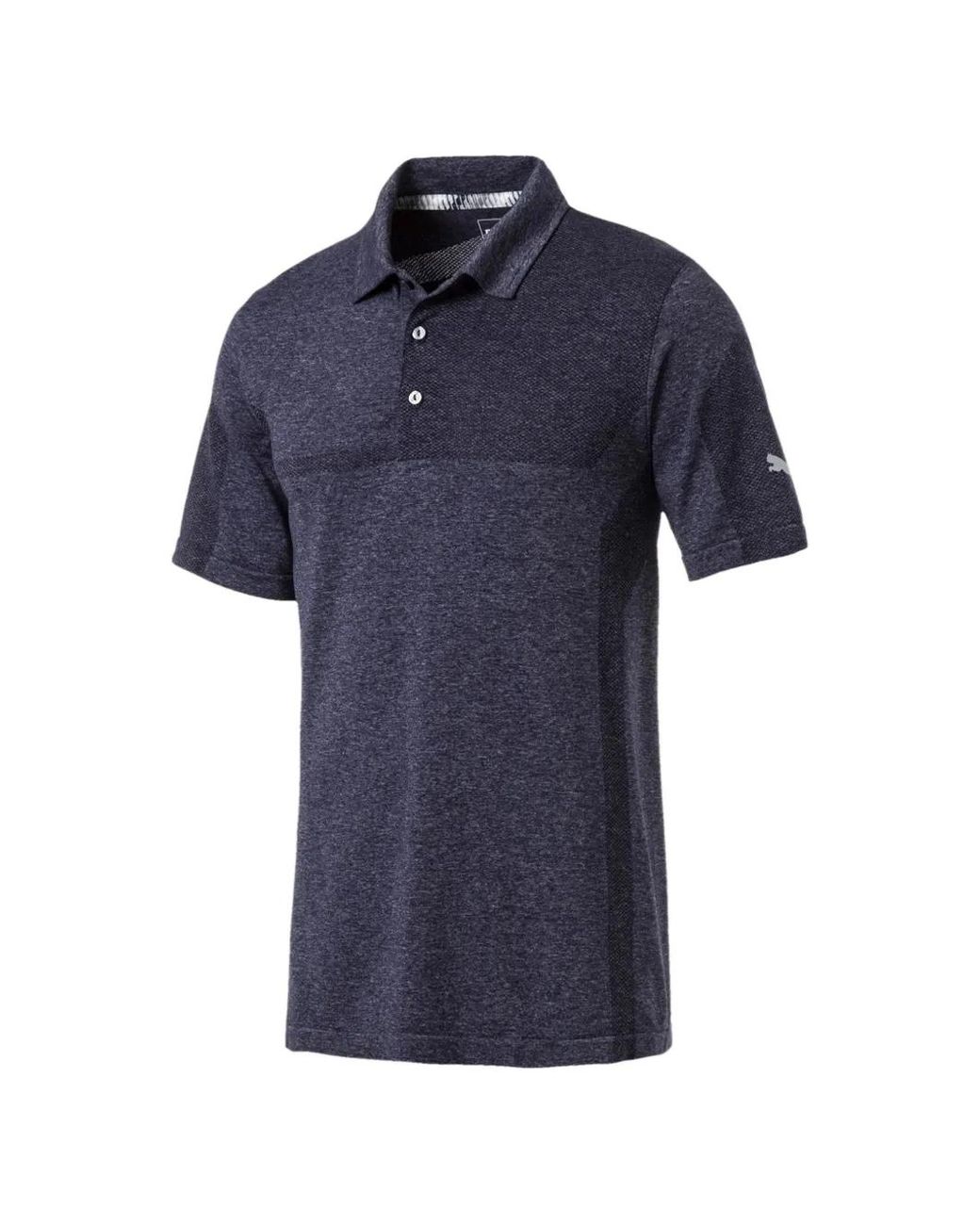 PUMA Blue Evoknit Breakers Polo Shirt for men