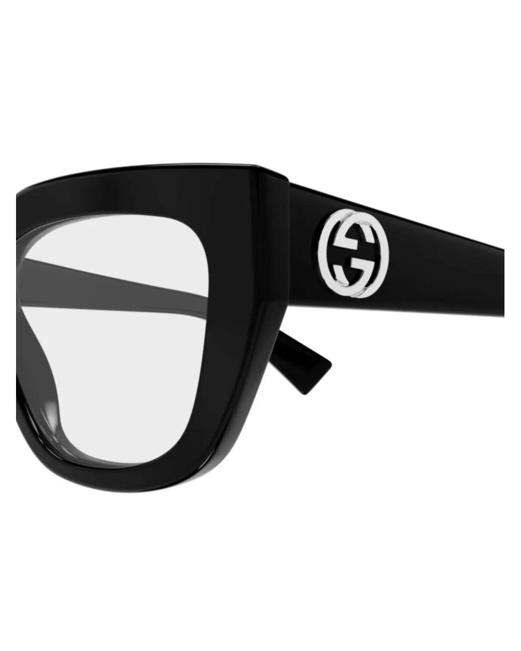 Gucci Black Butterfly-Frame Glasses