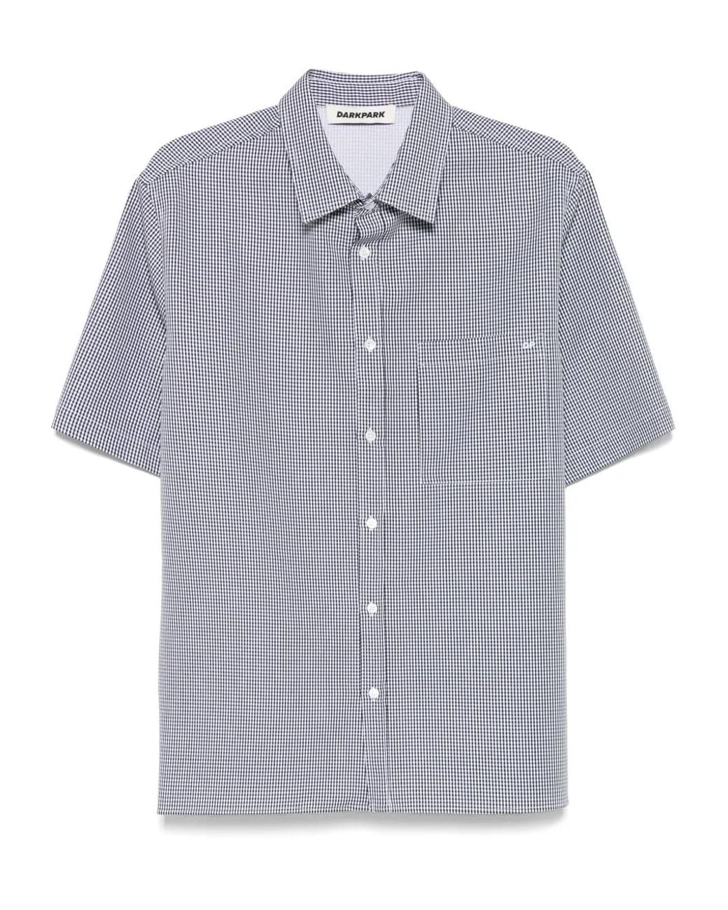 DARKPARK Blue Checked Shirt for men