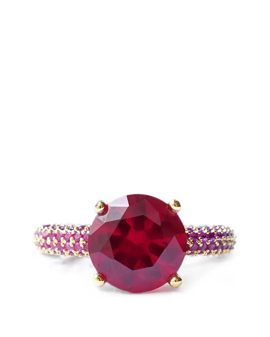 Izabel Display Pink Mega Circle Pavé Ring