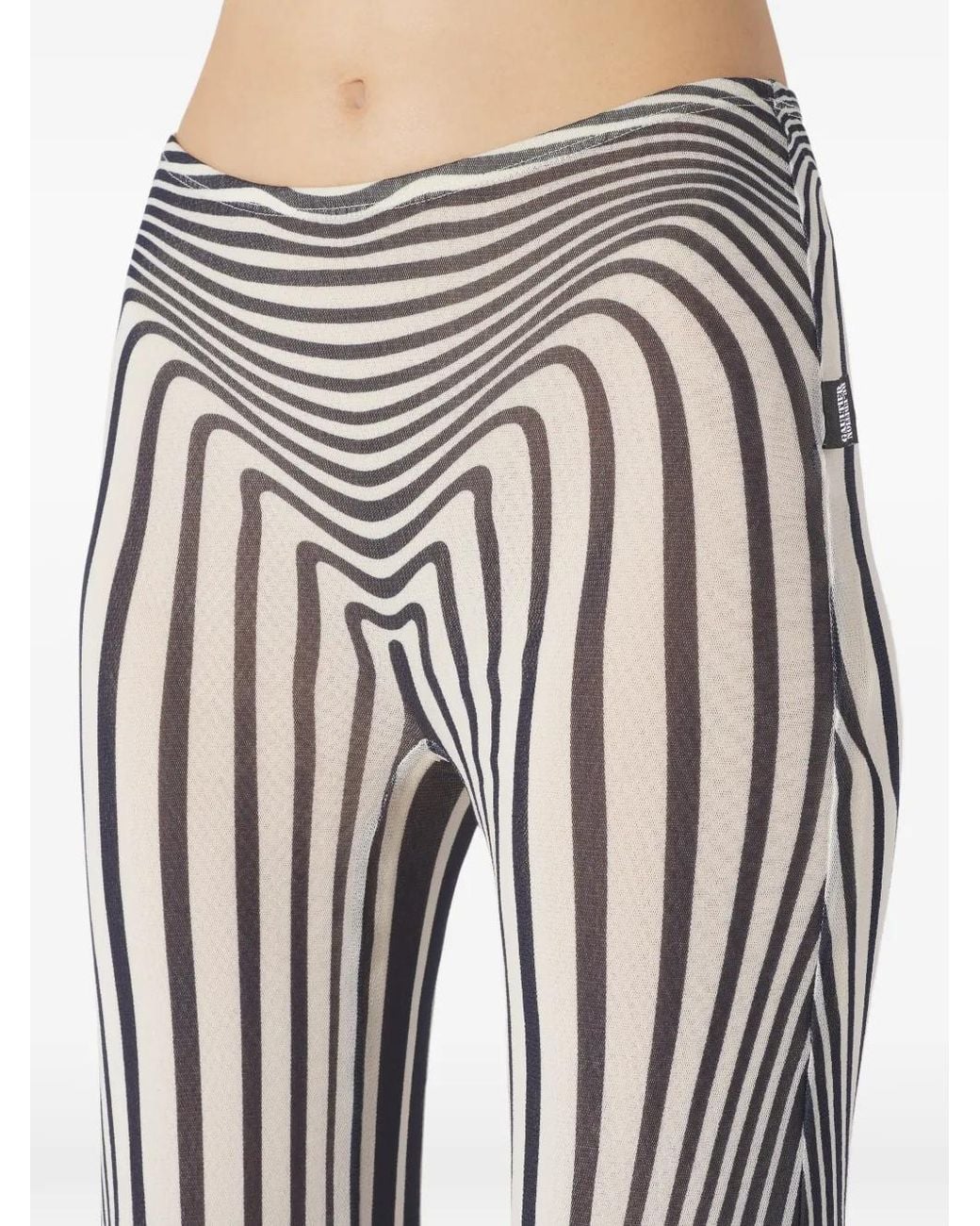 Jean Paul Gaultier Blue The Body Morphing Elasticated Trousers