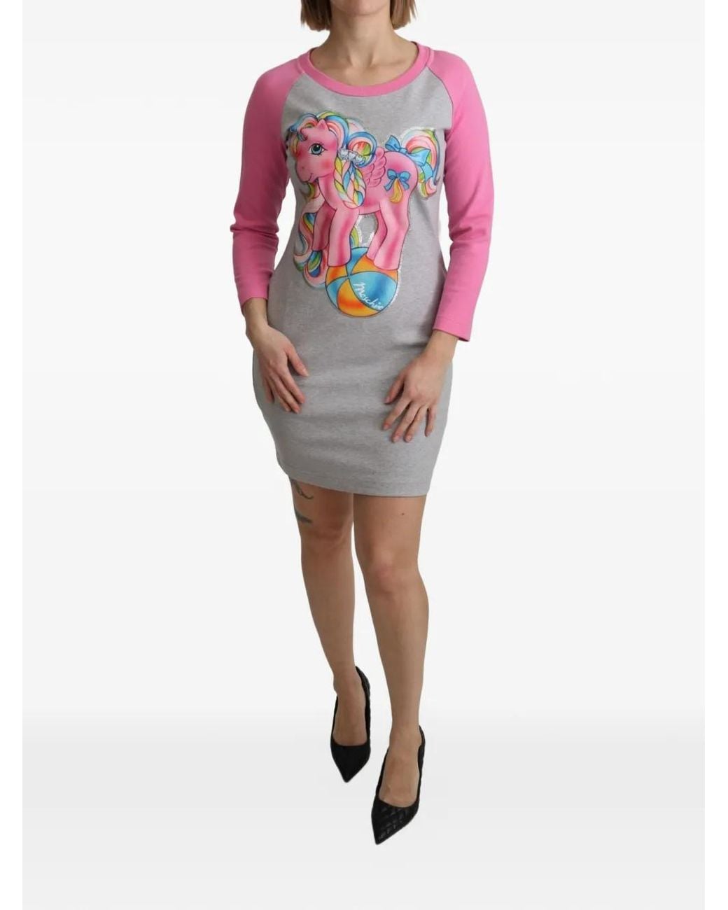 Moschino Red X My Little Pony Graphic-Print Mini Dress