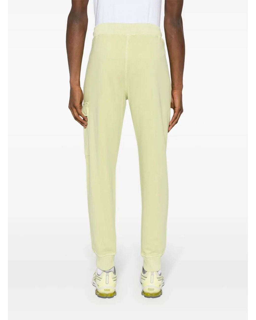 C P Company Yellow Lens-Detailed Cotton Track Pants for men