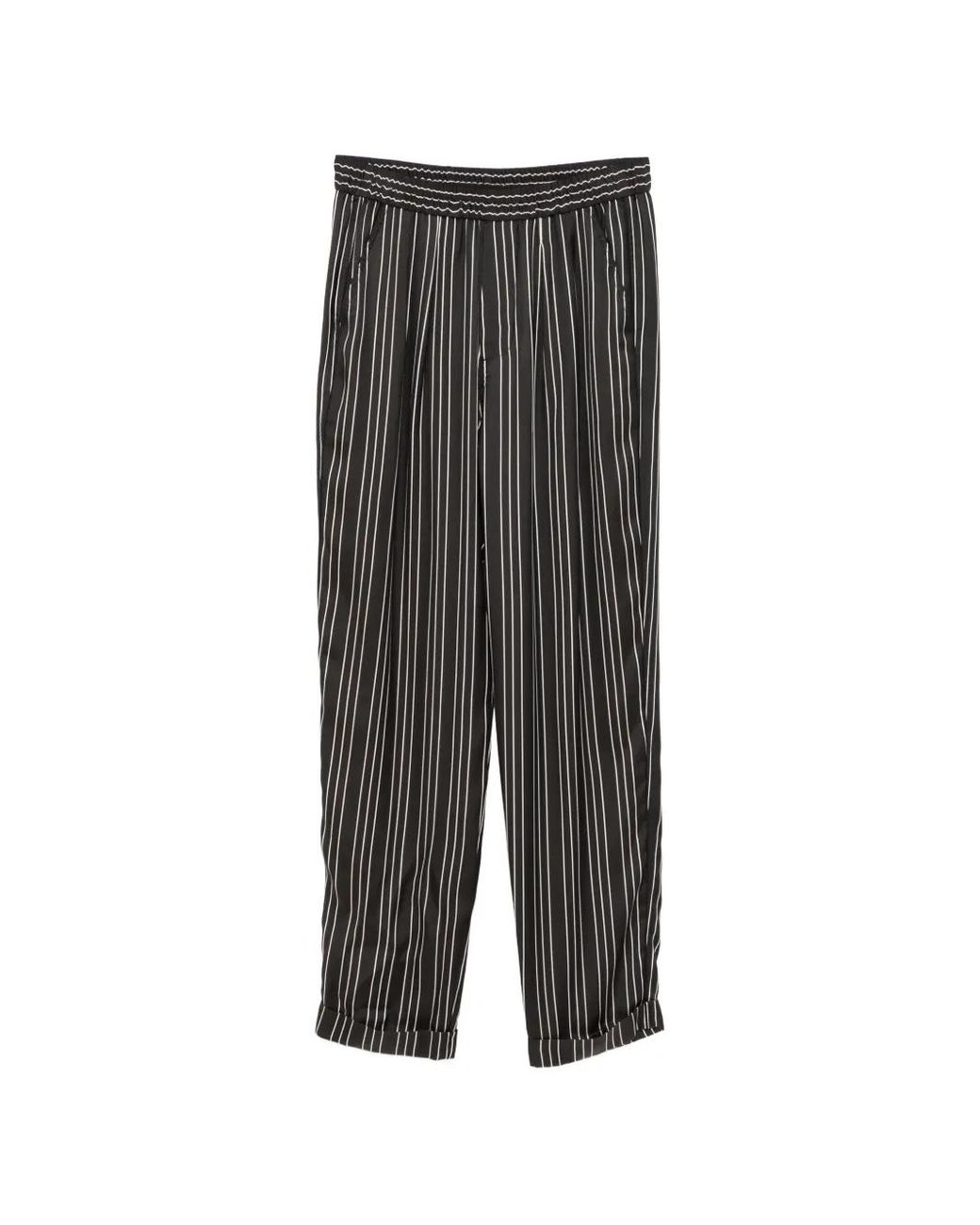 Tom Ford Gray Pantalon À Rayures
