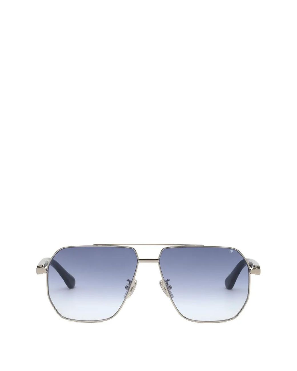 Philipp Plein Blue Gradient-Lens Geometric-Frame Sunglasses for men