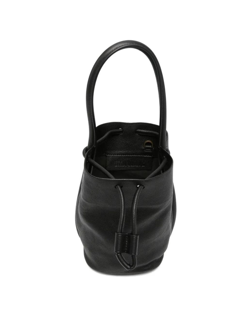 Uma Wang Black Drawstring Bucket Bag