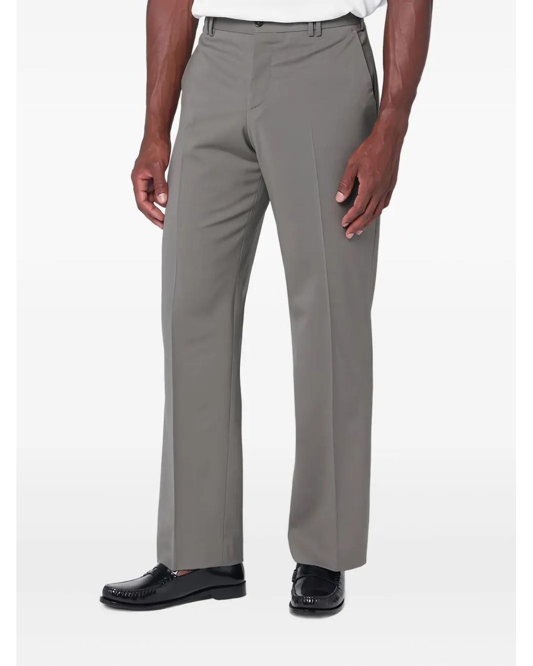PT Torino Gray Michael Regular Trousers for men