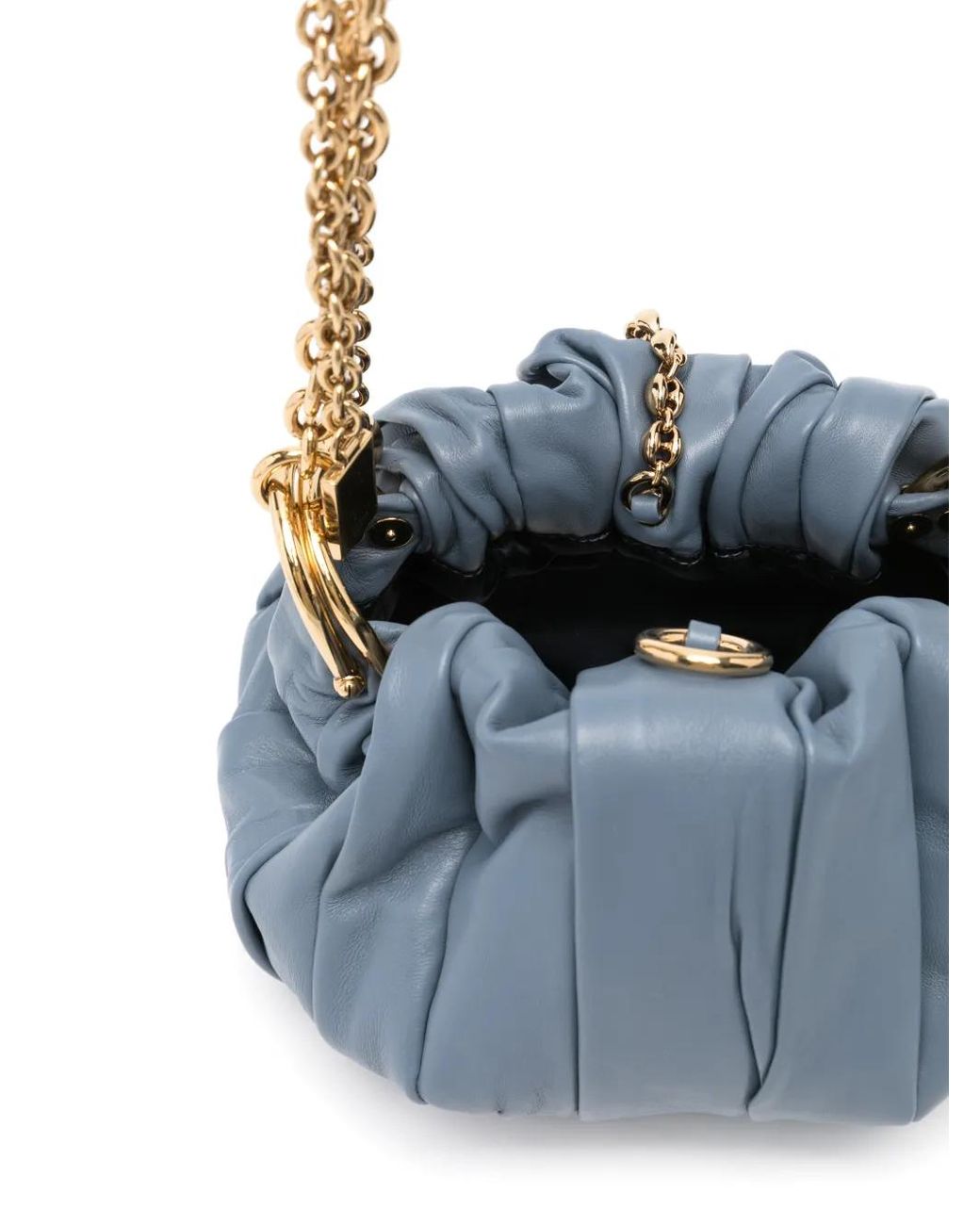 Chloé Blue Plissé Shoulder Bag