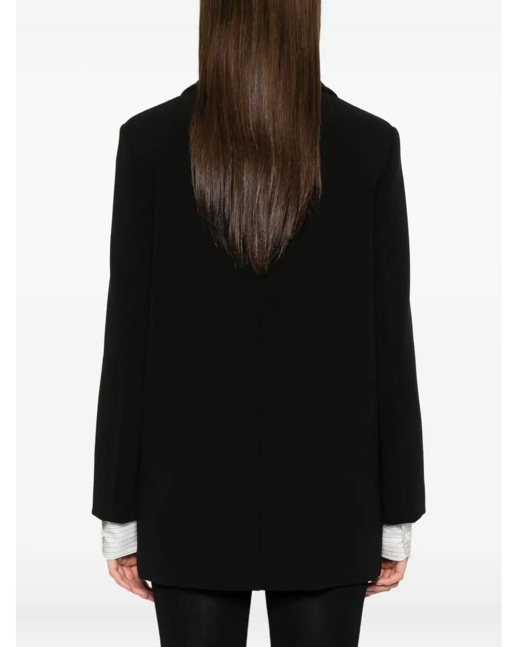 Blazer Con Doble Botonadura Max Mara de color Black