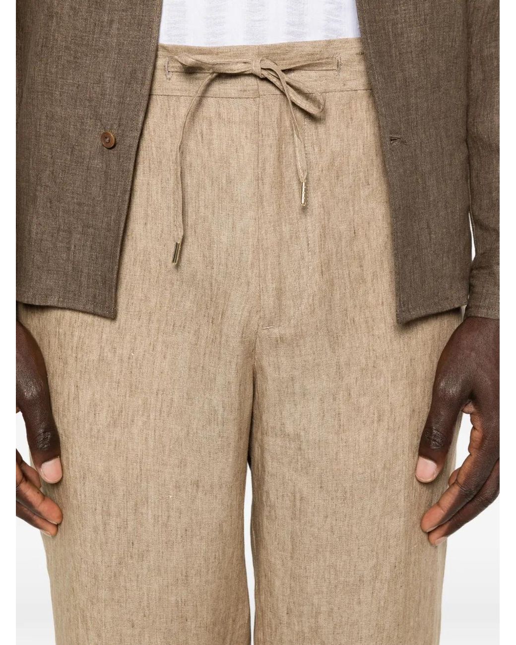 Briglia 1949 Natural Covent Drawstring Trousers for men