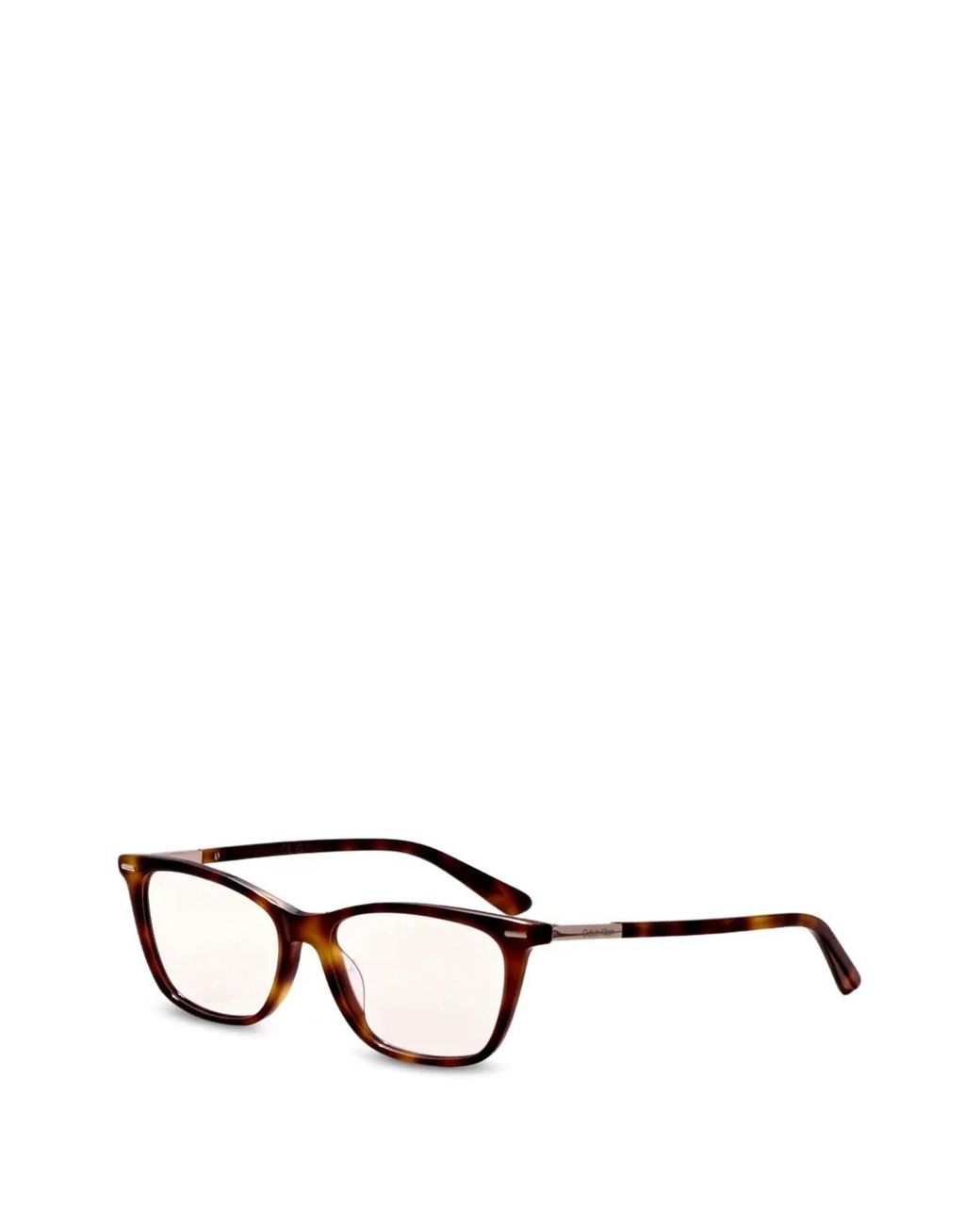 Calvin Klein Brown Lunettes De Vue À Effet Écailles De Tortue for men