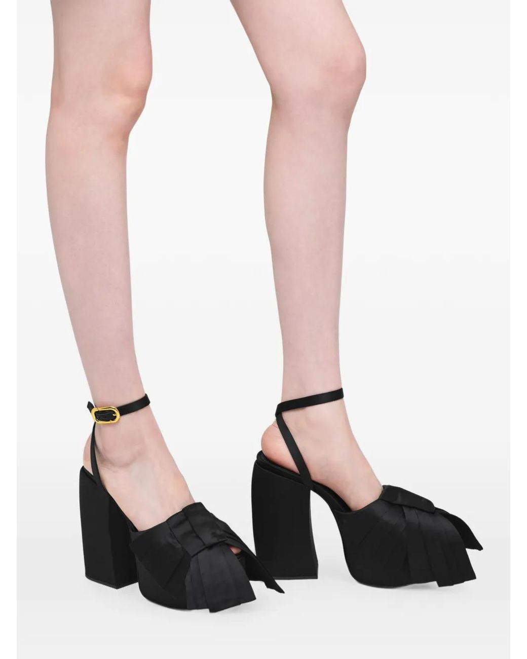 Marc Jacobs Black The Bow Platform Heel Pumps