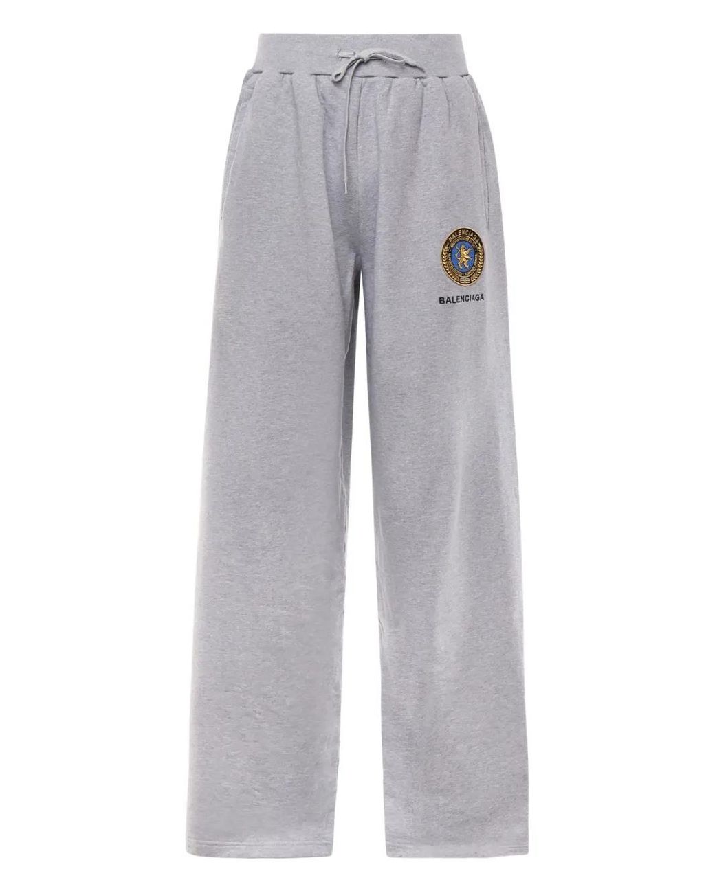 Balenciaga Gray Oversize Track Pants for men